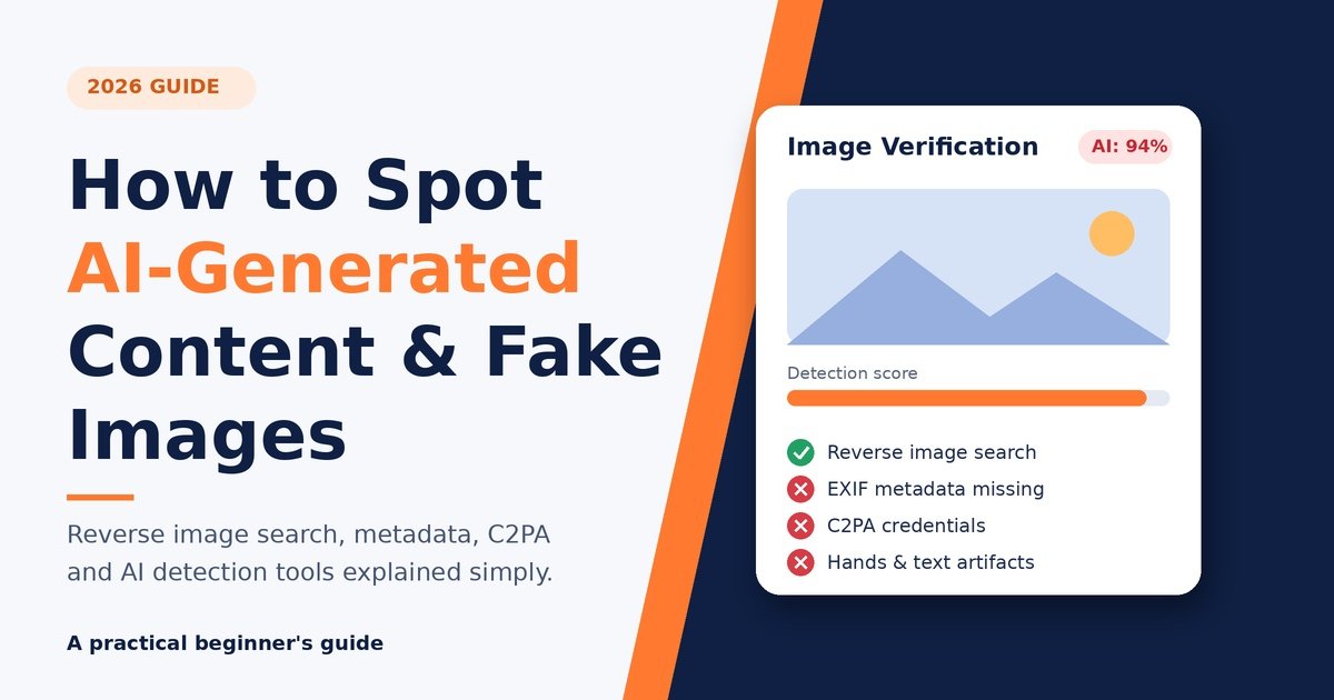 How to Spot AI-Generated Content and Fake Images (2026 Guide)